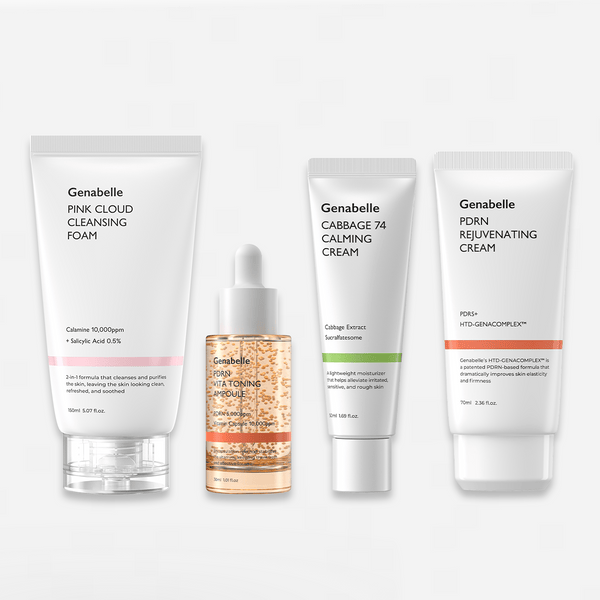 2 Week Glass Skin Set - K - Dermatology Skincare by Genabelle