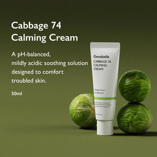 Cabbage 74 Calming Cream 50ml - K-Dermatology Skincare by Genabelle