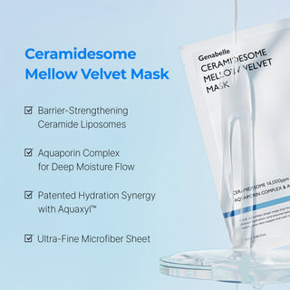Ceramidesome Mellow Velvet Mask 5pcs - K-Dermatology Skincare by Genabelle