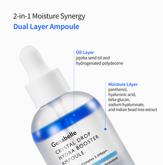Crystal Drop Hydra Booster Ampoule 30ml - K - Dermatology Skincare by Genabelle