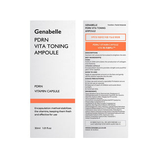 Genabelle PDRN Vita Toning Ampoule - K-Dermatology Skincare by Genabelle