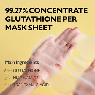 Glutathione Brightening Ampoule Mask 5pcs - K - Dermatology Skincare by Genabelle