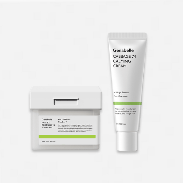 Green Soothing Duo Set - K - Dermatology Skincare by Genabelle