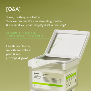 Kale 82 Toner Pad 60ea - K - Dermatology Skincare by Genabelle