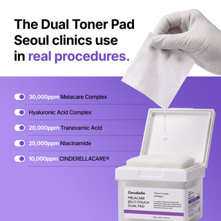 Melacare Jelly Touch Dual Pad - 60ea - K-Dermatology Skincare by Genabelle