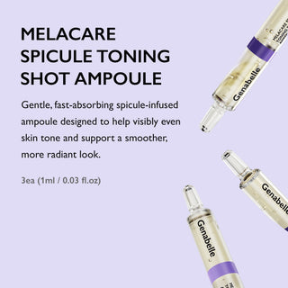 Melacare Spicule Toning Shot Ampoule - 1ml * 3pcs - K-Dermatology Skincare by Genabelle