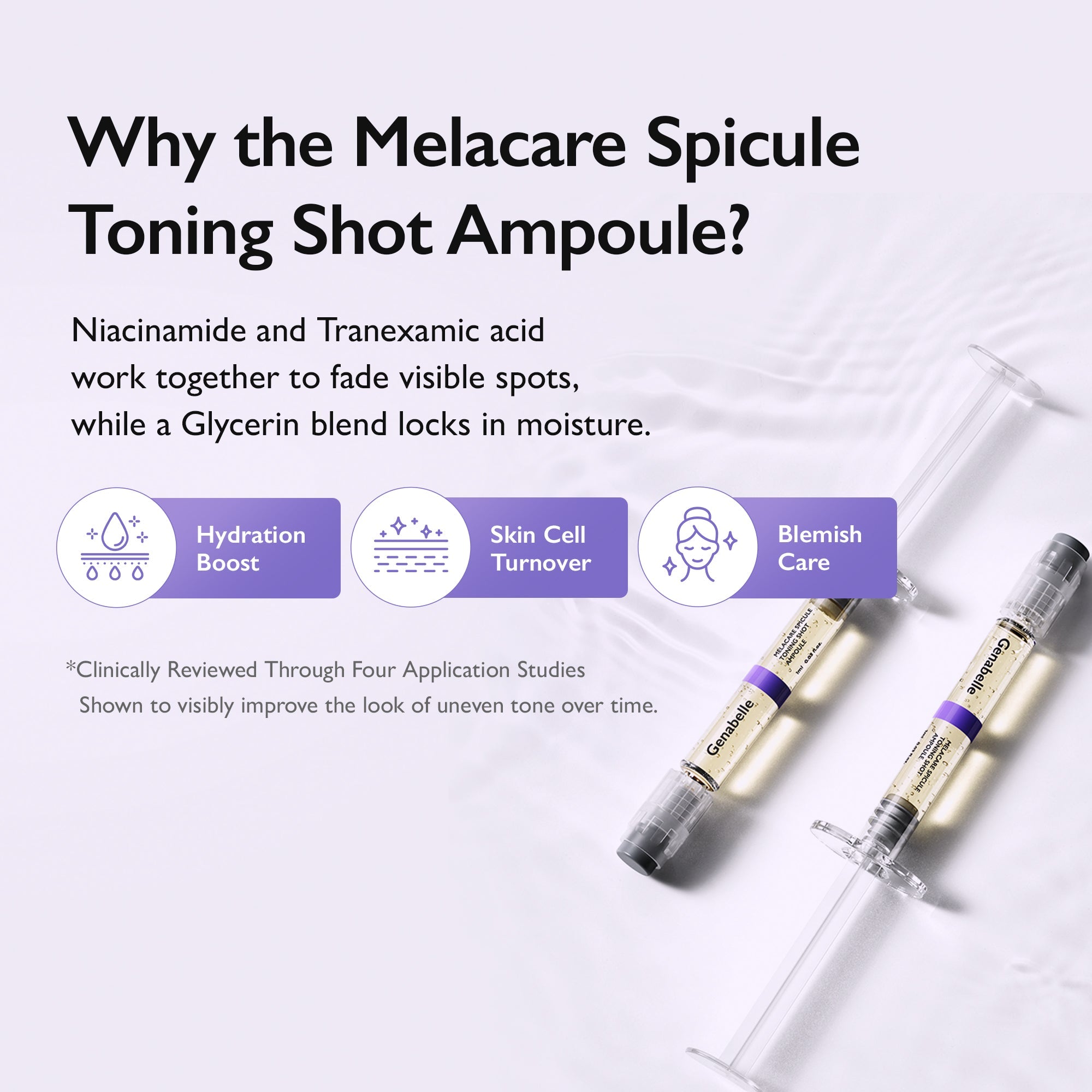 Genabelle Melacare Spicule Toning Shot Ampoule 3ml*3