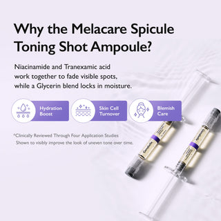 Melacare Spicule Toning Shot Ampoule - 1ml * 3pcs - K-Dermatology Skincare by Genabelle